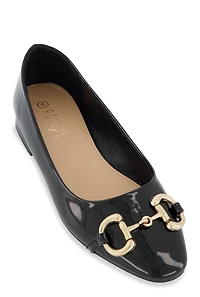 Horsebit Buckle Ballet Flats
