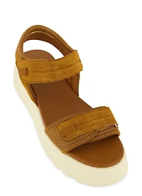 Velcro Band Ankle Strap Platform Sandals