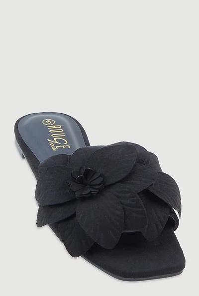 Womens 3D Flower Band Sandals,