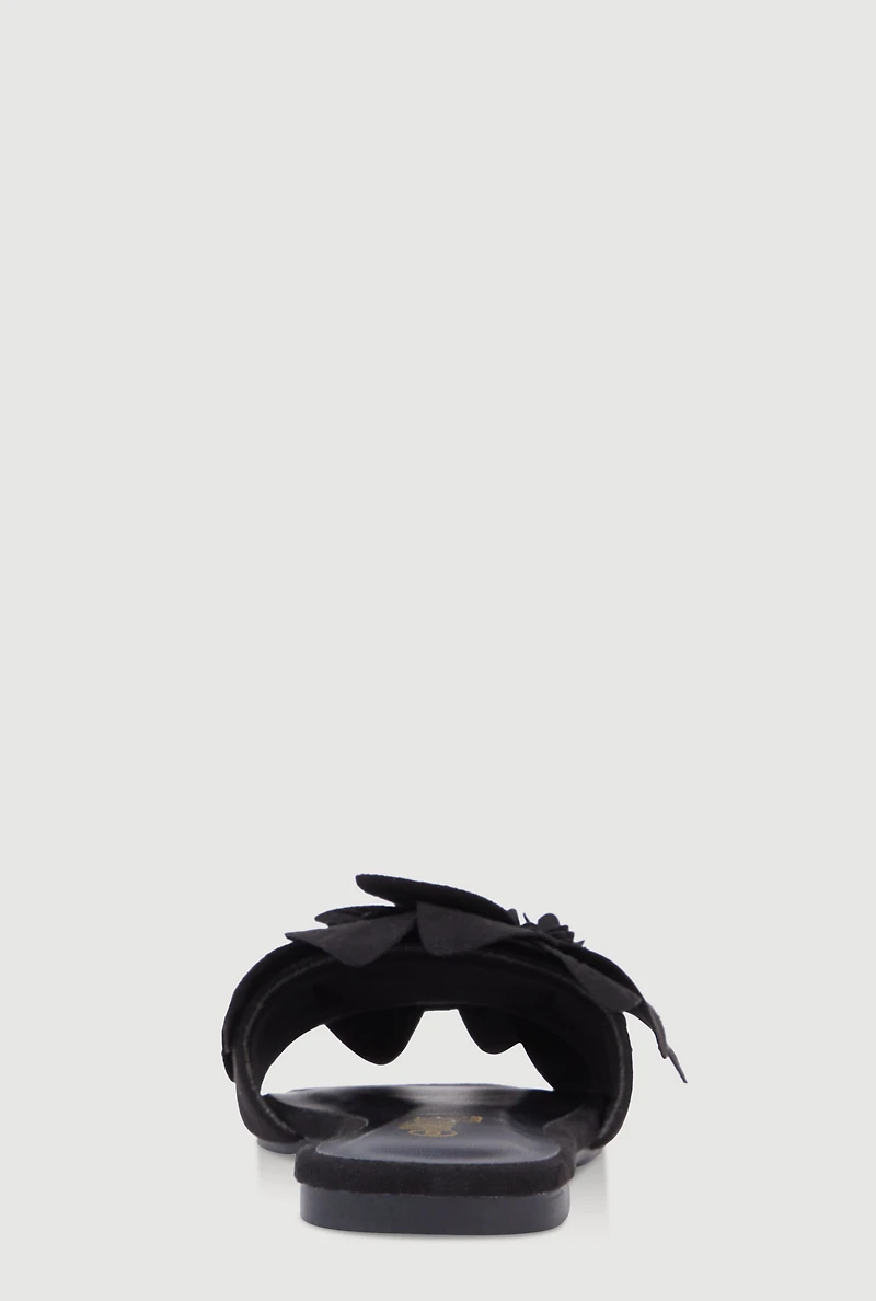 Womens 3D Flower Band Sandals,