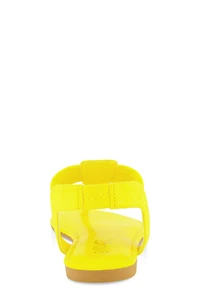 Womens Corded Thong Sandals, Yellow, Size 6