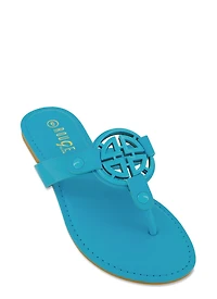 Geo Pendant Thong Slide Sandals