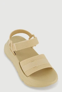 Velcro Ankle Strap Platform Sandals
