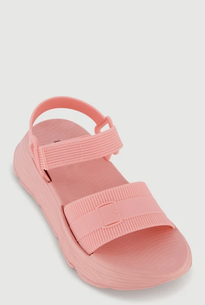 Velcro Ankle Strap Platform Sandals