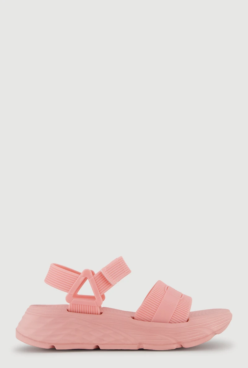 Velcro Ankle Strap Platform Sandals