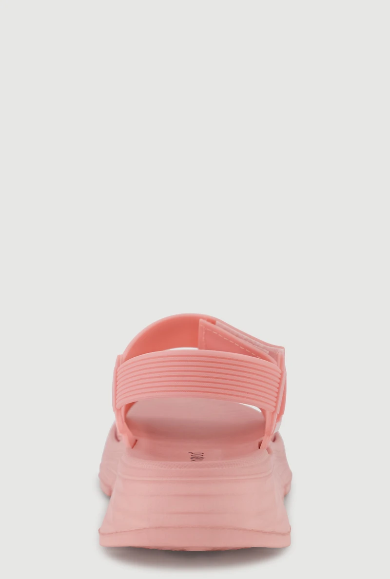 Velcro Ankle Strap Platform Sandals