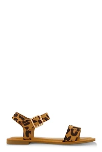 Single Band Buckle Ankle Strap Sandals