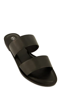 Double Band Slide Sandals