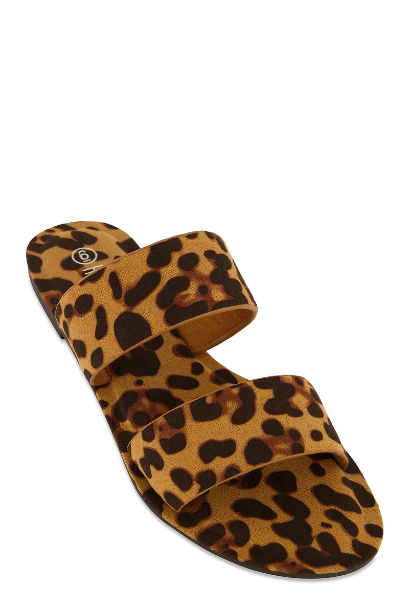 Double Band Slide Sandals