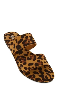 Double Band Slide Sandals