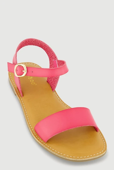 Open Toe Buckle Ankle Strap Sandals
