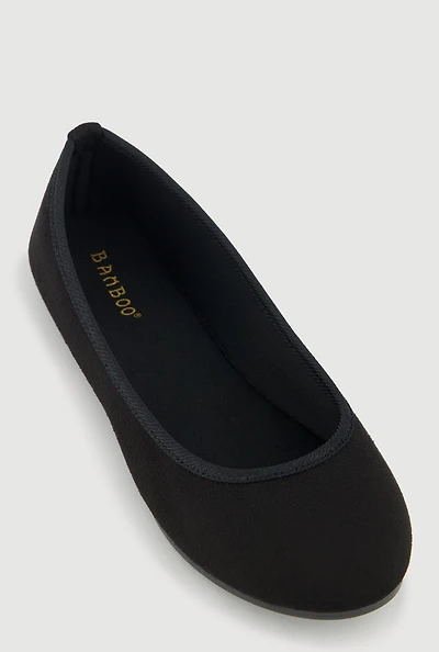 Womens Round Toe Ballerina Flats,