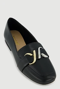 Two Tone Metallic Pendant Detail Flats