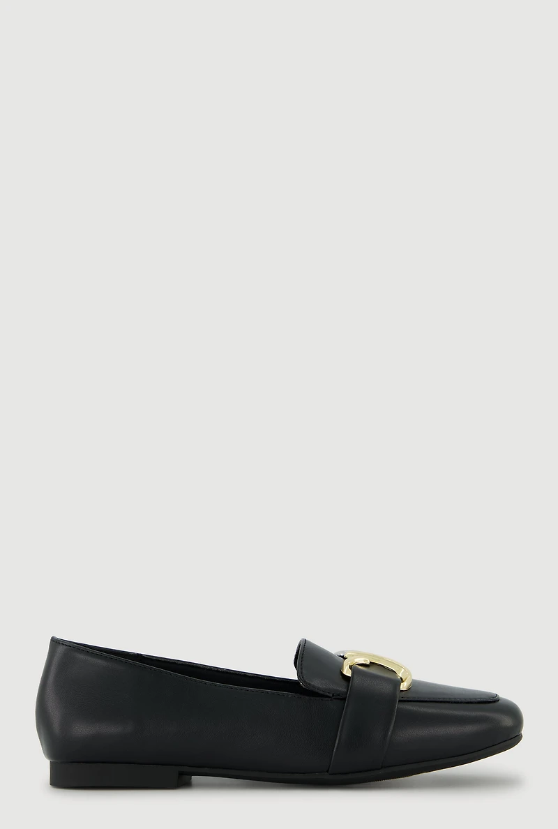 Two Tone Metallic Pendant Detail Flats