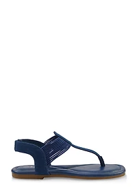 Slingback Corded Thong Sandals