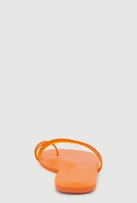Jelly Asymmetrical Band Toe Loop Sandals
