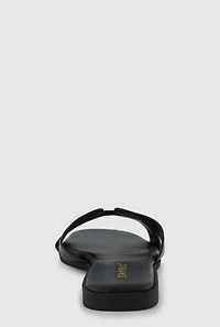 H Band Open Toe Slide Sandals