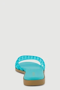 Jelly Band Slide Sandals