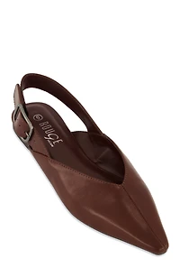 Buckle Slingback Flats