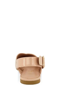 Womens Buckle Slingback Flats,