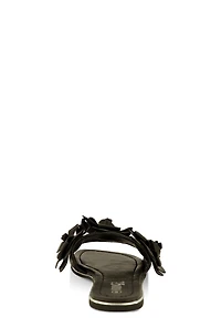 Womens Floral Band Slide Sandals, 9