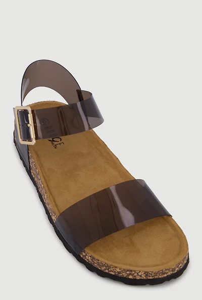 Ankle Strap Open Toe Cork Footbed Sandals