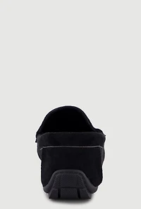 Faux Suede Penny Loafers