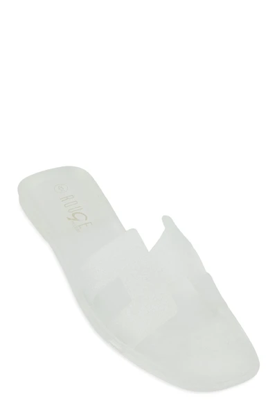 Womens Jelly H Band Slide Sandals,