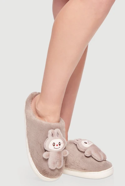 Fluffy 3D Monster Slippers