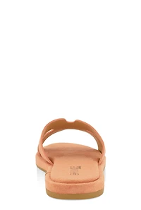 Womens H Band Open Toe Slide Sandals, Orange, Size 10