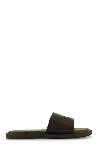 Womens Single Band Slide Sandals,