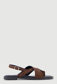 Open Toe Loop Ankle Strap Sandals