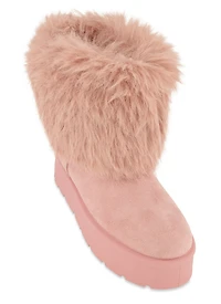 Faux Fur Platform Boots