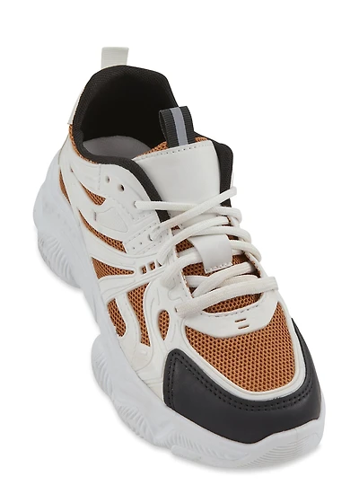 Lace Up Chunky Sole Sneakers
