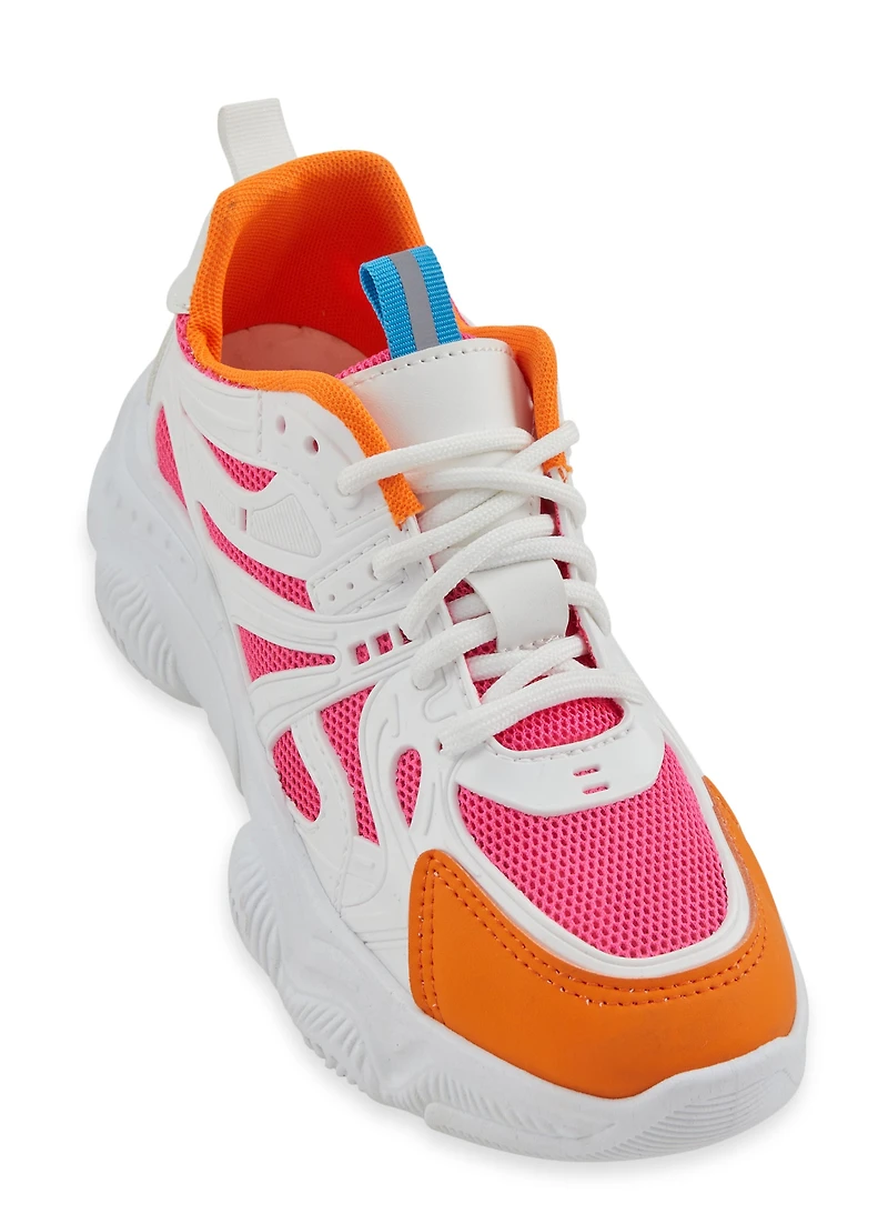 Lace Up Chunky Sole Sneakers