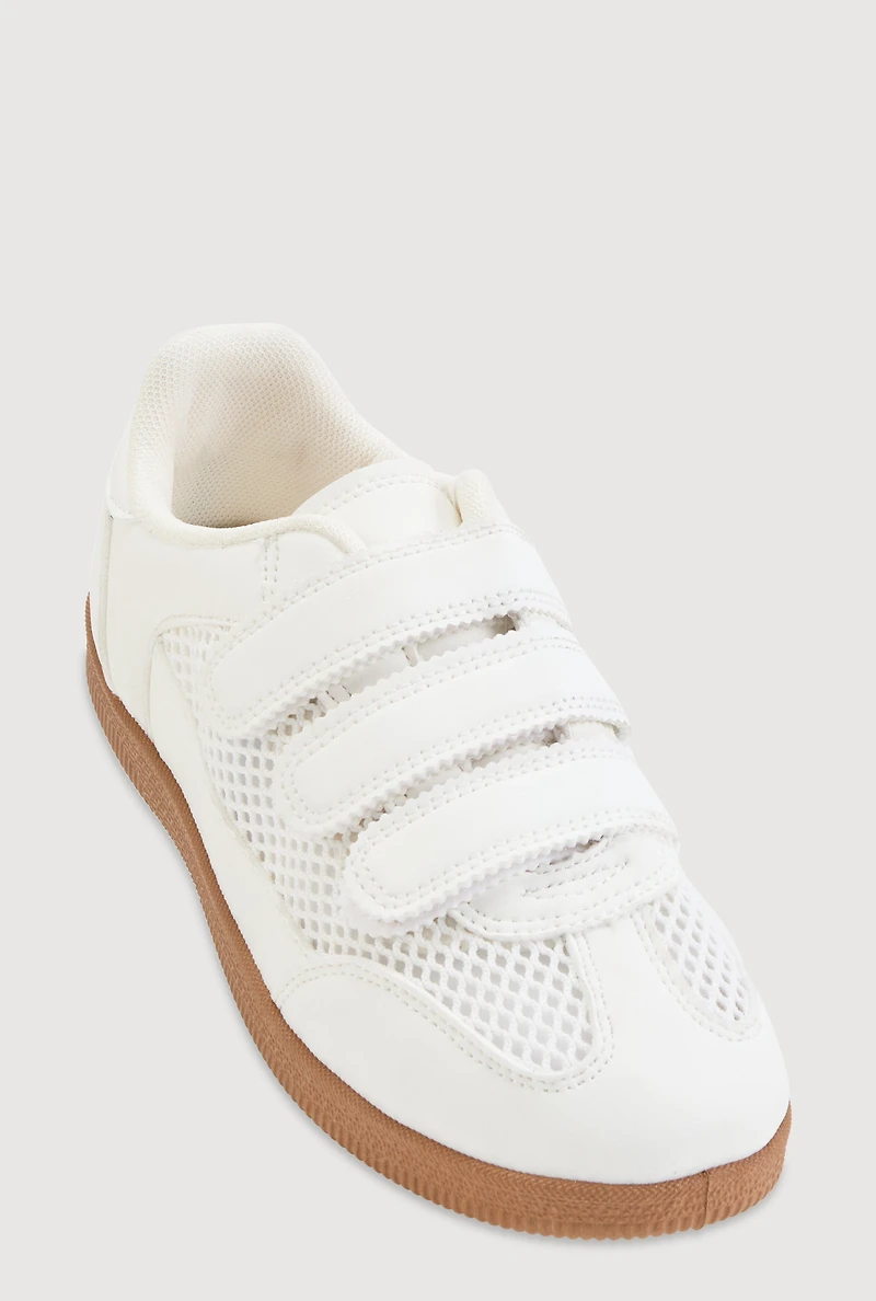 Triple Velcro Strap Sneakers