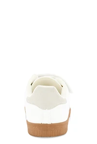 Womens Velcro Strap Sneakers, White, Size 12