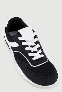 Contrast Low Top Sneakers