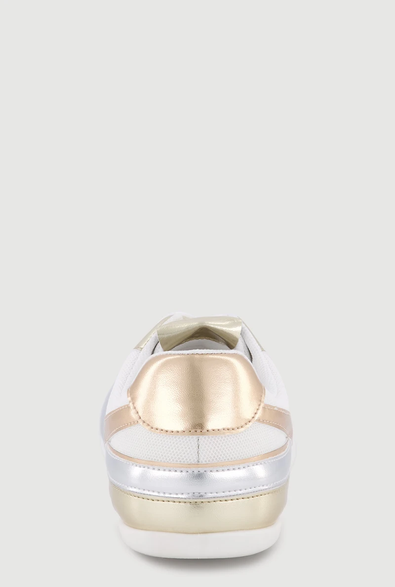 Contrast Low Top Sneakers