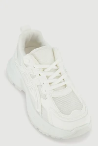 Lace Up Chunky Athletic Sneakers