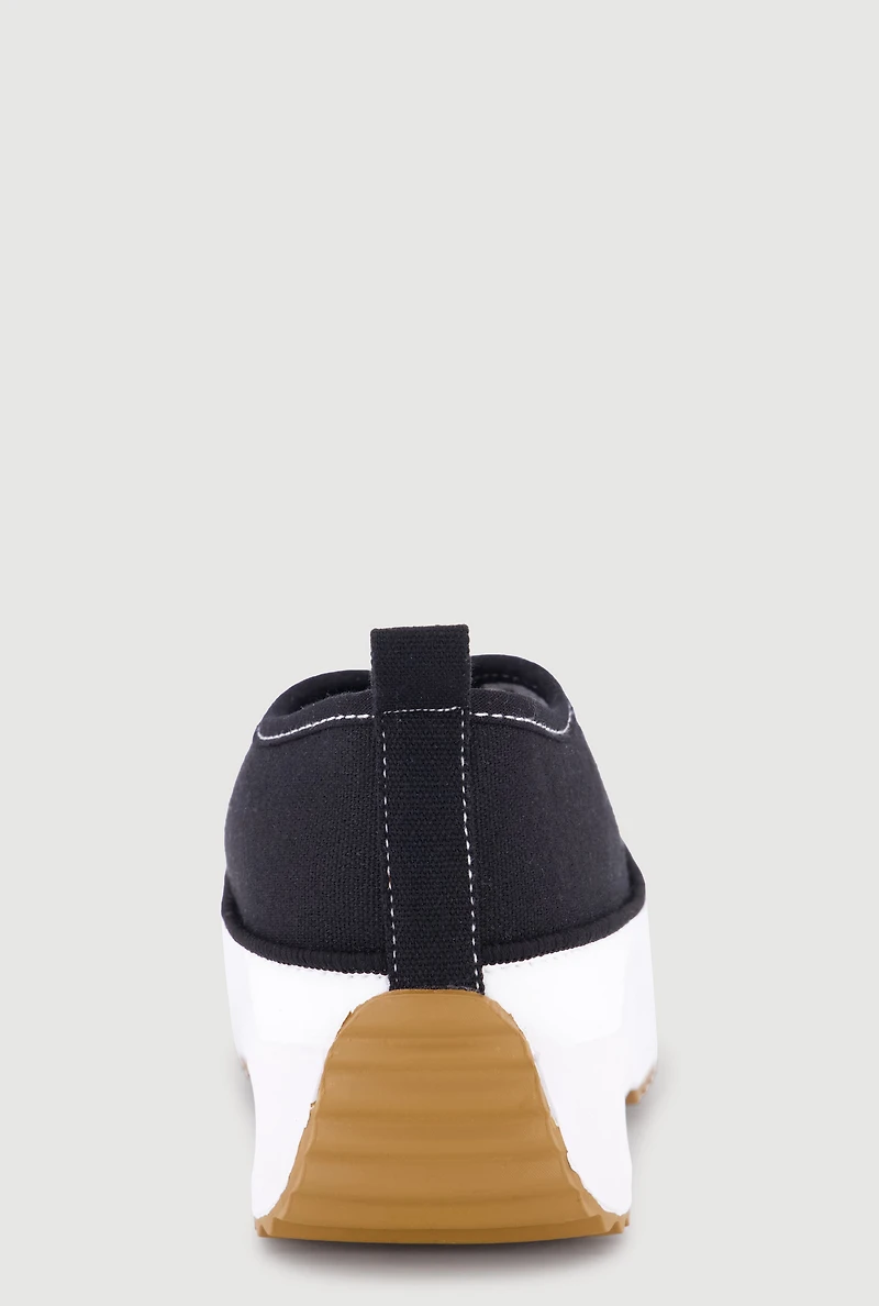 Chunky Platform Canvas Sneakers