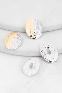 Textured Hammered Detail Earrings