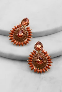 Cubic Zirconia Chandelier Drop Earrings