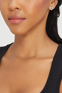 Assorted Metallic Hoop and Stud Earrings Set of 20