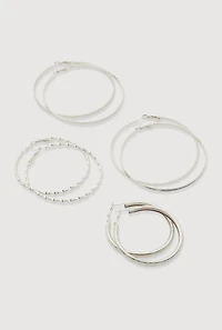 Assorted Hoop Earrings Set of