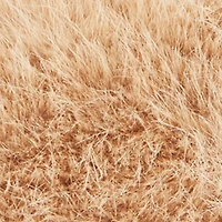 Faux Pearl Rhinestone Handle Convertible Faux Fur Crossbody Bag