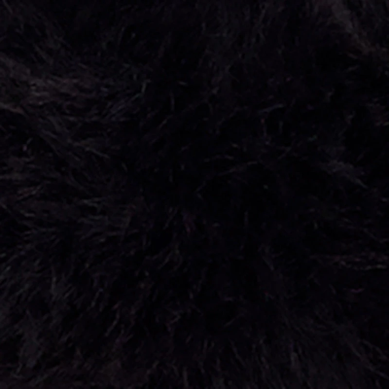 3D Color Block Hearts Faux Fur Hand Bag