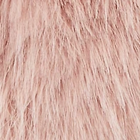 Faux Pearl Chain Detail Faux Fur Hobo Bag