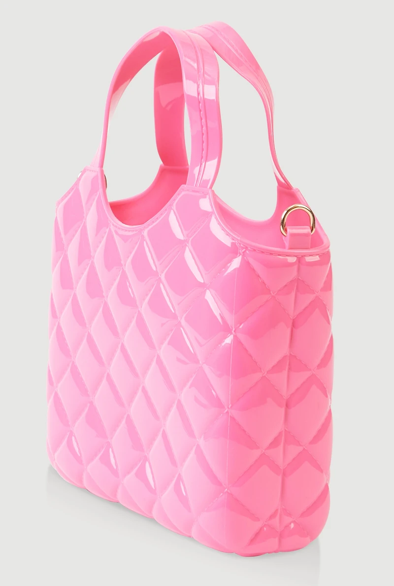 Jelly Quilted Convertible Handbag