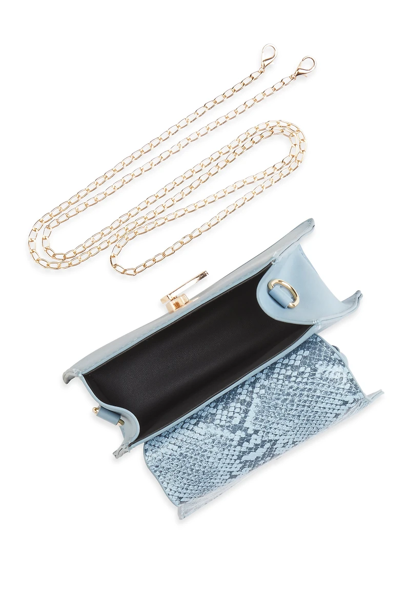 Womens Asymmetrical Convertible Handbag, Blue